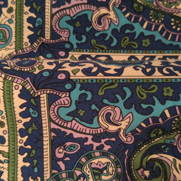 NWOT Talbots Woman Midi Skirt Size 20W Paisley Lined Hidden Back Zipper - Picture 3 of 12